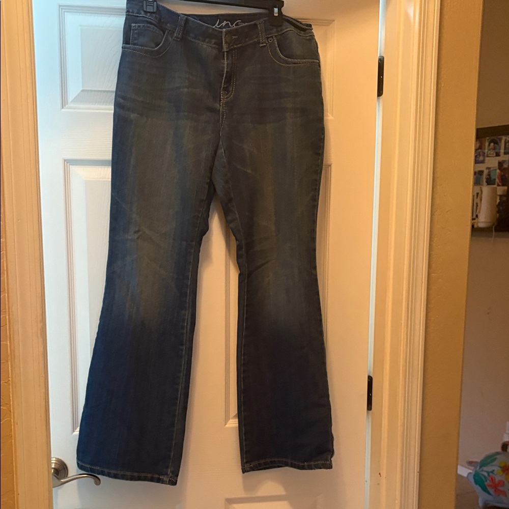 INC International Concepts Women's Blue Boot Cut Jeans Size 10